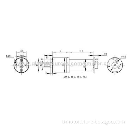 24V DC Electric Motor with Gear Reduction, 20-300rpm Rated Speed